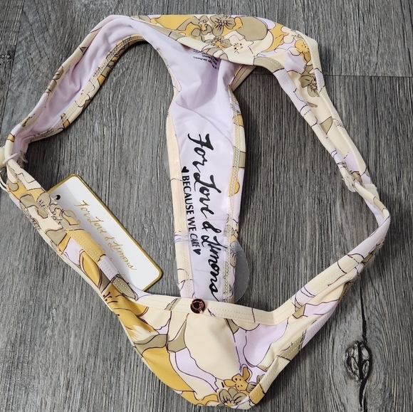 New!For Love and Lemons Bikini Bottom Floral Cheeky‎ Bottom Swim - Picture 6 of 7